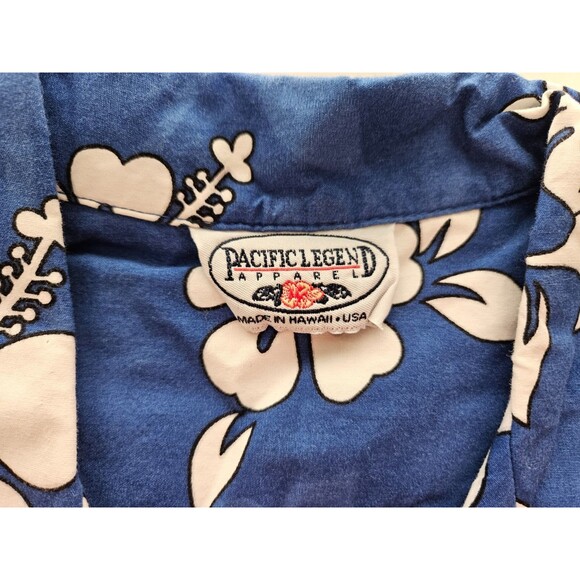 Pacific Legend Men's Hawaiian Floral Breckenridge Short Sleeve Shirt Size Large - Picture 3 of 7